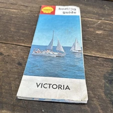 Shell Vintage Boating Guide Map Victoria 1960’s