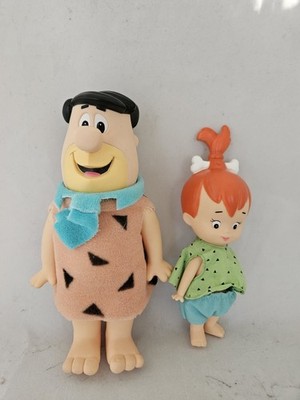 RARE Applause Flintstones Fred & Pebbles Vinyl Dolls 1994 Movie Collectables