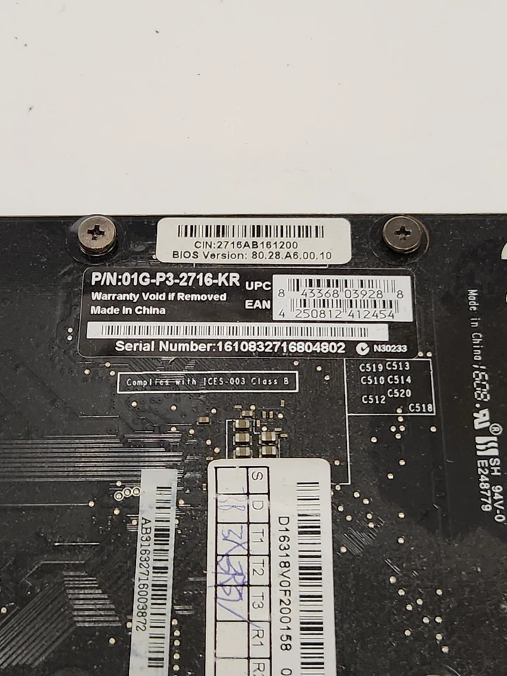 EVGA GT 710 01G-P3-2716-KR NVIDIA 1GB GDDR5 DVI Mini HDMI VIDEO CARD - Image 4 of 4