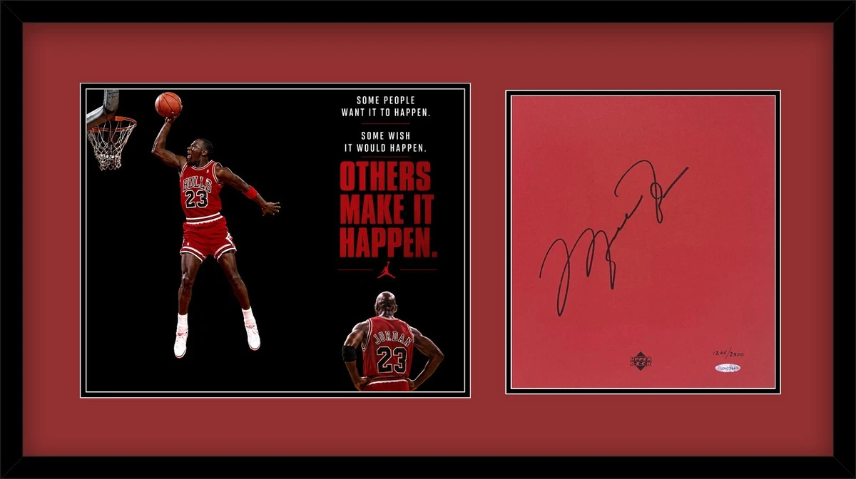 迈克尔* 乔丹NBA 原始亲笔签名海报、印刷品| eBay