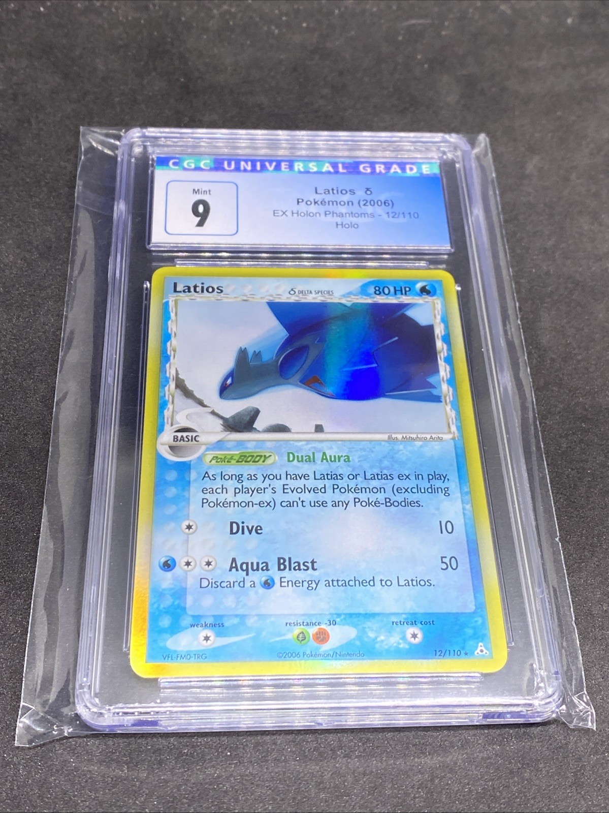 CGC 9 MINT Latios 2006 EX Holon Phantoms 12/110 Holo Pokemon Card