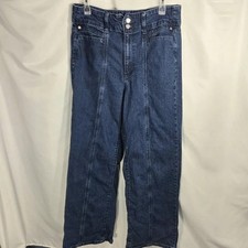 Universal Thread High Rise Wide Leg 70s Style 2 Button Zip Fly Jeans Size 12R