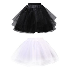 Cosplay White Petticoat Skirt Victorian LARP Accessories Shaping Underskirt