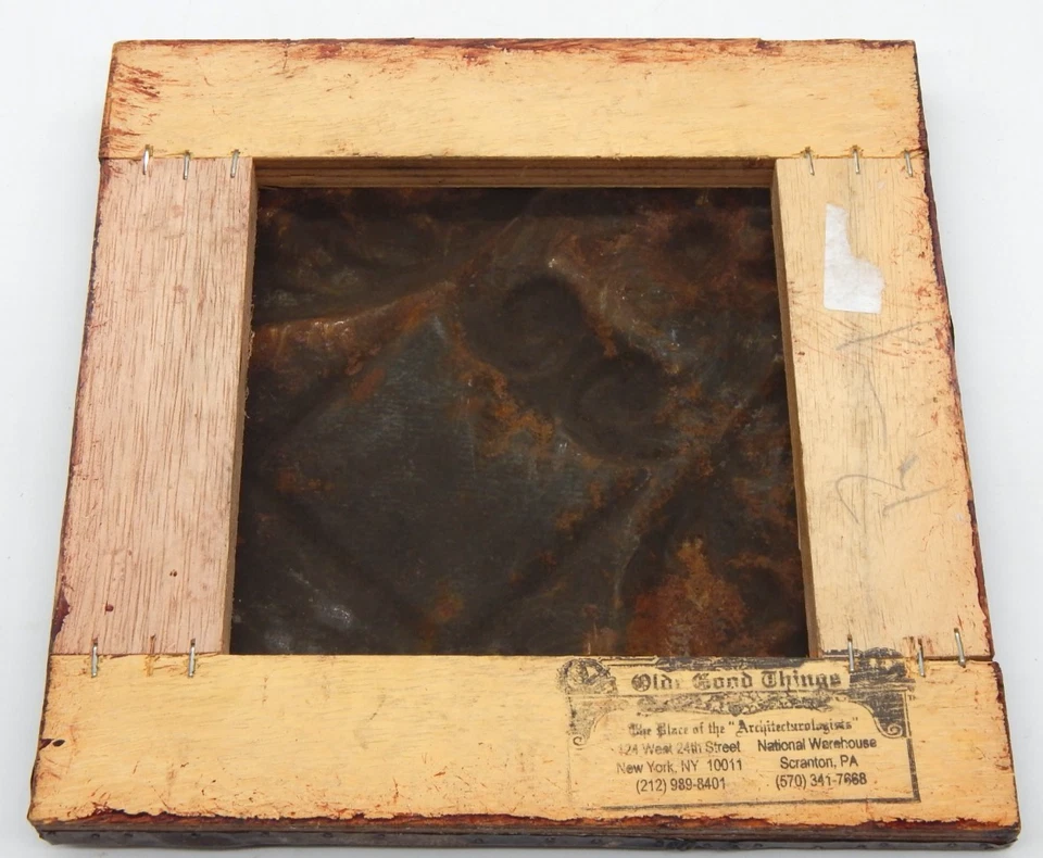 Architectural Salvage Antique Metal Framed Ceiling Tin Olde Goode Things NYC - Image 3 of 4