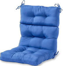 Greendale Home Fashions 20-in x 22-in Marine High back patio chair cushion