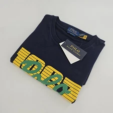 Polo Ralph Lauren POLO 1967 Logo Graphic T-Shirt Tee Mens MEDIUM M Navy Top NEW