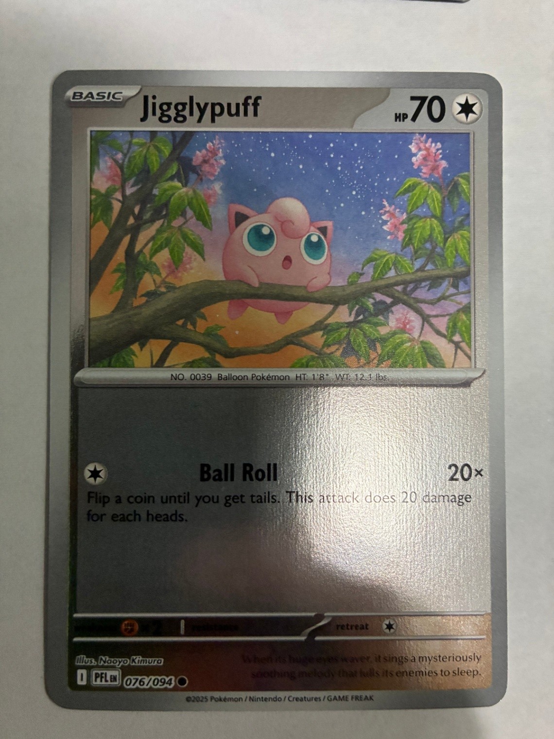 Jigglypuff Common ME02: Phantasmal Flames 076/094 NM