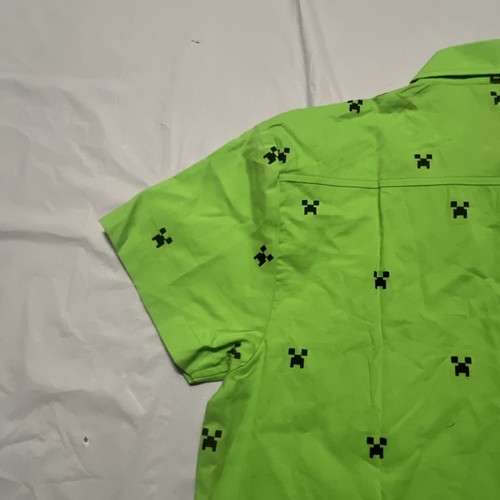 Minecraft Boys Gaming Short Sleeve Shirt Size 16 XL - Picture 11 of 17