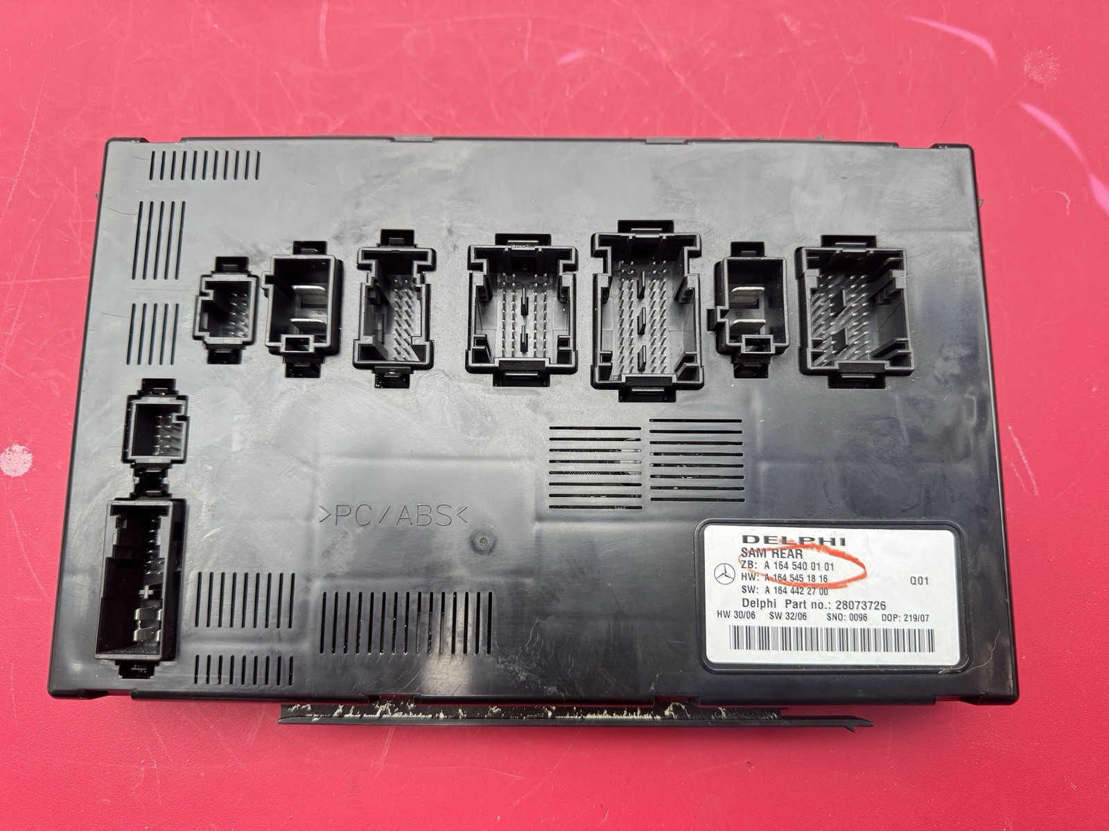 06-12 Mercedes W164 W251 R ML GL Rear SAM Signal Acquisition Module A1645400101