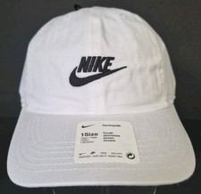 Nike Heritage86 Youth Baseball Cap White/Black Embroidered Logo Adjustable