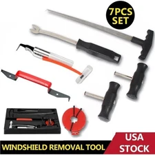 Set of 7 Professional Auto Windshield Wind Glass Removal Tool Kits Remover New