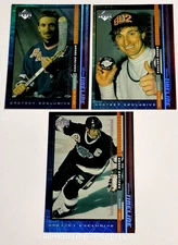 1999-00 Upper Deck "Wayne Gretzky Exclusives"- 3Pc Set -#21 #22 #24