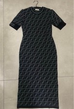USED [SALE] NEW! FENDI ZUCCA PRINT DRESS VERYGOOD
