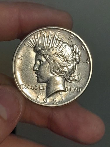 1921 Peace Dollar XF Cleaned