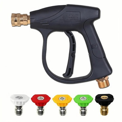 #ad 1 4quot; High Pressure Washer Gun 4000 PSI Car Wash Foam Spray Short Wand w 5 Nozzle $9.99