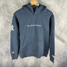 NYON New York or Nowhere x New Era Yankees Hoodie Mens Small Navy Blue Pullover