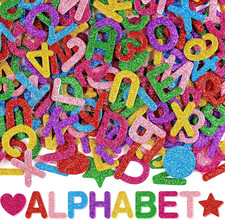 Foam Letters, 784 Pcs Letter Stickers Glitter Alphabet Stickers
