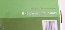 B & Q Infinite Crome Towel Rail 40 x 663 x 154 mm With Fittings