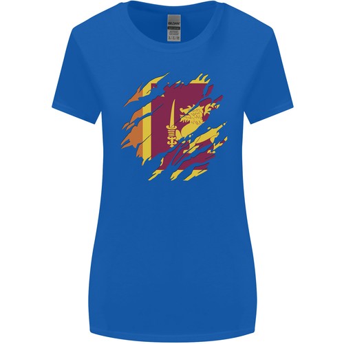 Bandera Dañada De Sri Lanka Camiseta De Fútbol Para Mujeres De Corte Más Amplio - Imagen 6 de 19