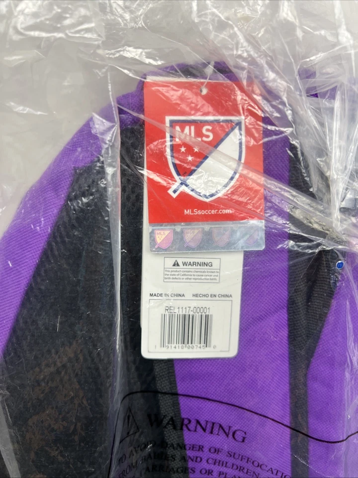 NUEVO EN BOLSA Mochila Forever Collectibles MLS Orlando City SC Lions Púrpura Logo Foto 3 de 4