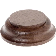 Plymor Solid Walnut Round Wood Display Base, 2.625" W x 2.625" D x 1" H