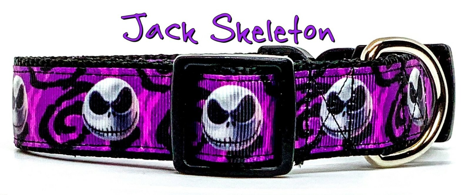 Nightmare Before Christmas dog collar handmade adjustable buckle collar
