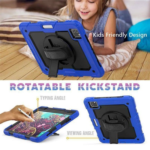 Kids Heavy Duty Rugged Stand Case Cover For iPad 7/8/9th Air4/5 2022 Pro 11 12.9 - Picture 80 of 118