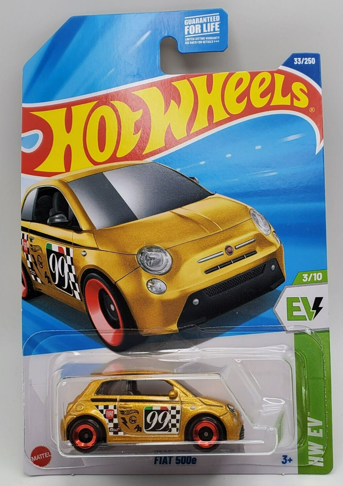2025 Hot Wheels Gold Fiat 500e HW EV #33