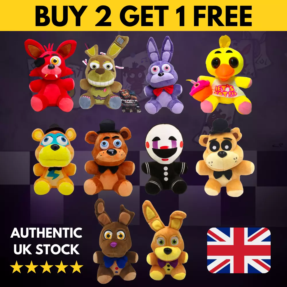 FNAF Five Nights At Freddy’s Plush Stuffed Doll Figures Kids 7 Freddy Foxy  UK