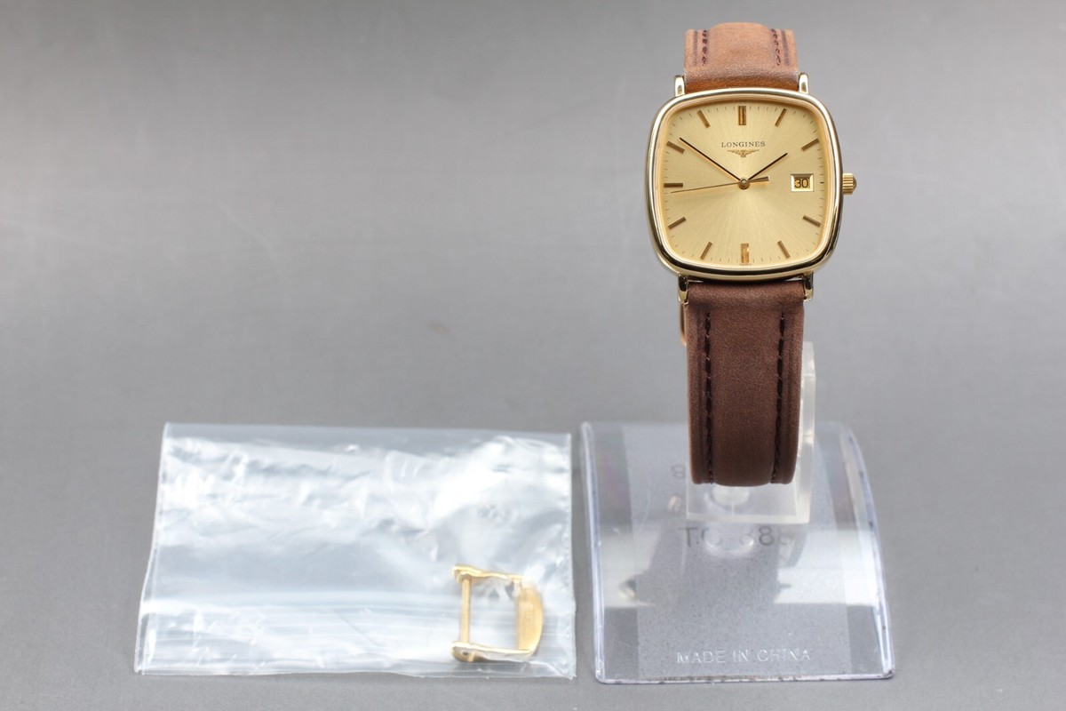 LONGINES Grande Classic L4.761.2 Square Gold Dial Quartz Men's