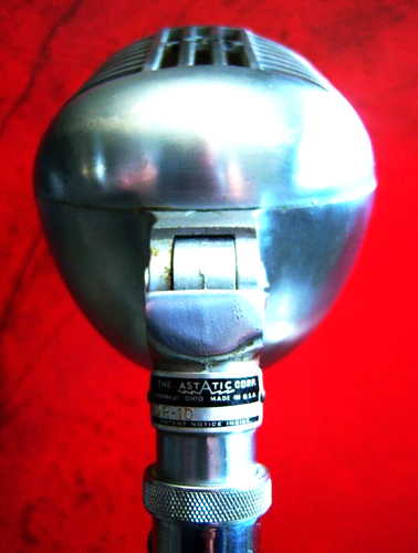 Vintage RARE 1950s Astatic DR-10 crystal microphone w period Atlas DS-5 stand - Picture 5 of 16