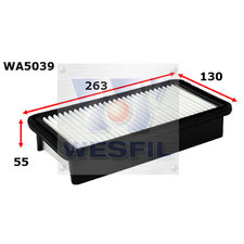 WESFIL AIR FILTER FOR HYUNDAI ACCENT MC G4ED KIA RIO JB G4ED G4EE