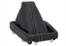 SCHALTMANSCHETTE FUR SEAT LEON 3 FL 2016-2020 automatik SCHALTSACK LEDER n. GRAU