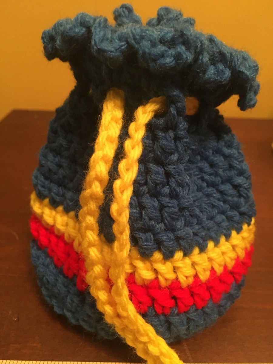 Handmade Crochet Dice Bag, D&D,Dungeons Dragons,RPG,Game,Pouch