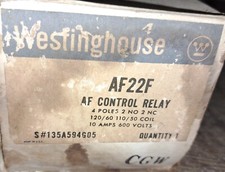NEW WESTINGHOUSE AF22F CONTROL RELAY 600VAC 10A NIB