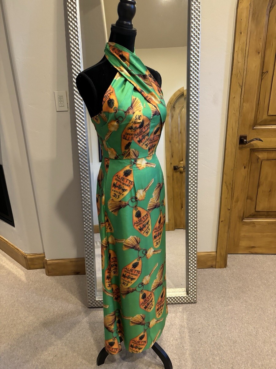 green emerald velvet dress Daria Halter Neck Midi Dress