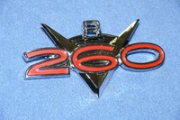 Falcon V8 260 Front Fender Emblem 1962-1964 Also Fits Falcon 1962-1963 Falcon V8 260 Front Fender Emblem 1962-1964 Also Fits Falcon 1962-1963