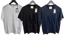 ARMANI EXCHANGE Icon logo regular fit Short Sleeve t-shirt Tone on Tone AX Logo
