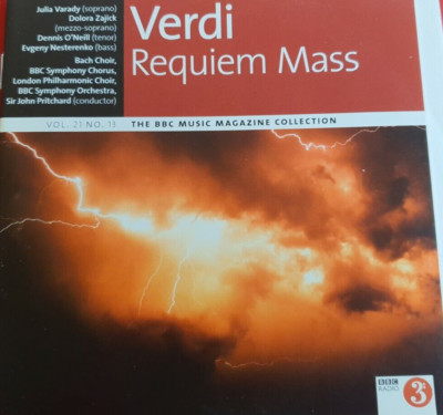 Verdi Requiem Mass John Pritchard London Choir Julia Varady Dennis ONeill BBC CD