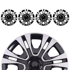 15" Set of 4 Snap On Full Hub Caps Wheel Covers Fit for R15 Tire & Steel Rim NEW