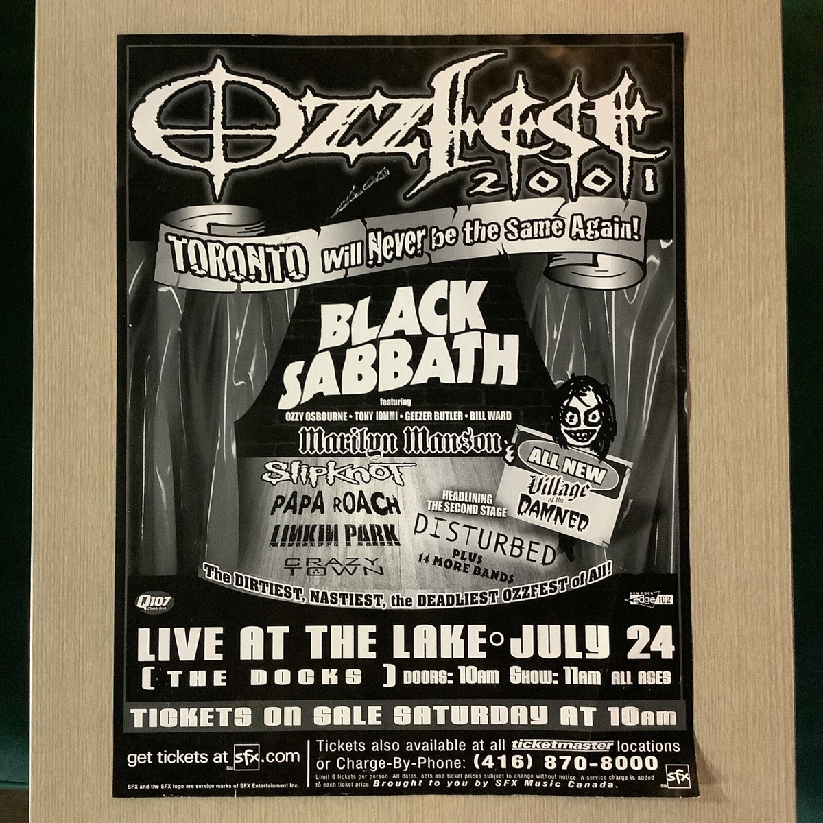 BLACK SABBATH /MARILYN MANSON /SLIPKNOT/ LINKIN PARK