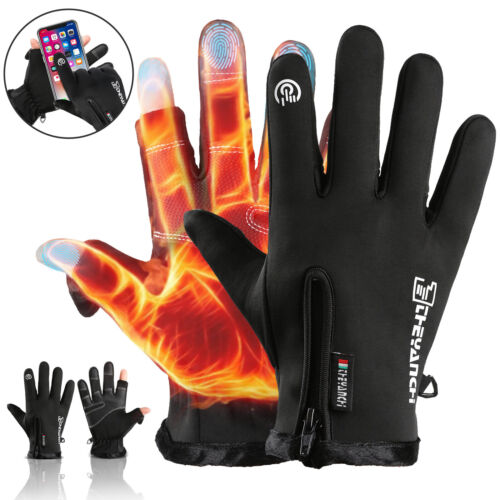 Waterproof Gloves Fishing Gloves 2 Finger Flip Warm Windproof Outdoor Sports Ski - Afbeelding 1 van 24