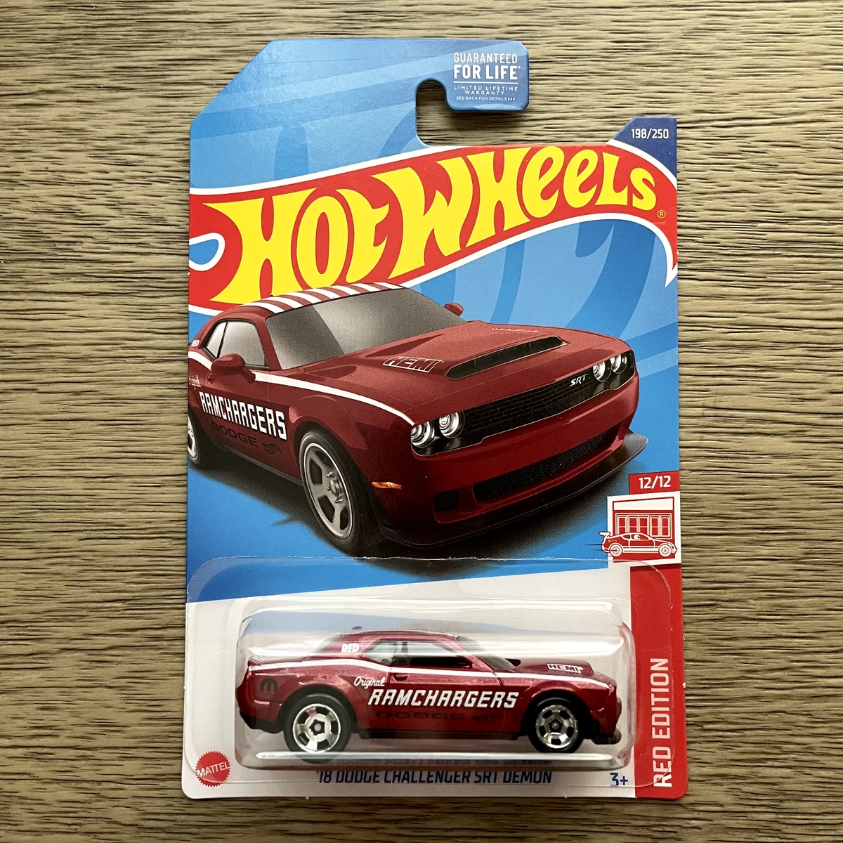 Hot Wheels '18 Dodge Challenger SRT Demon Ramchargers Target Red Edition 2022