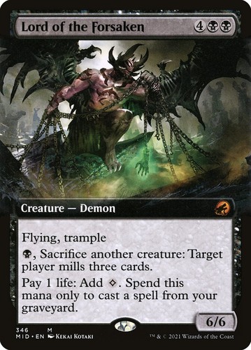 MTG Lord of the Forsaken Innistrad: Midnight Hunt 346 Foil Mythic