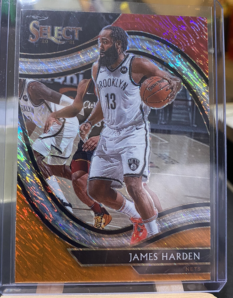 Panini James Harden 2020-21 Select COURTSIDE  Red White Orange Shimmer Prizm 212