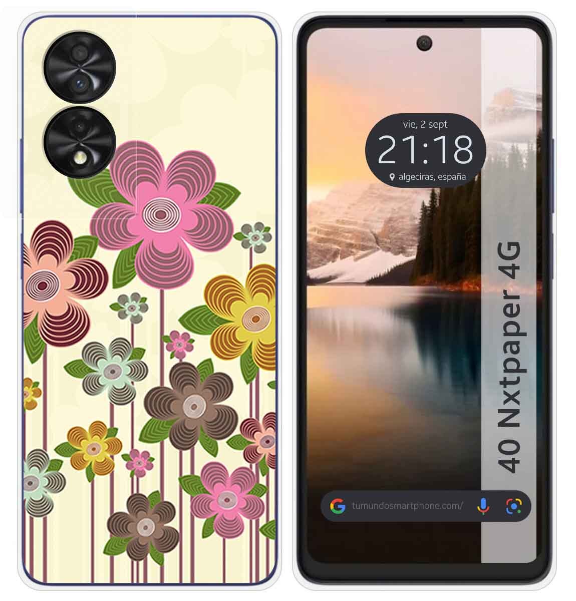 Cover Silicone per TCL 40 NXTPAPER Disegno Primavera IN Fiore Disegni