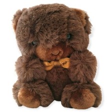 America Wego Groom Teddy Bear Plush Vintage Brown Toy Stuffed Animal Textured