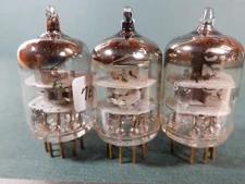 Amperex 5842 Gold Pin Vacuum Tubes (3) Amplitrex Tested 78% 88% 90% Gm