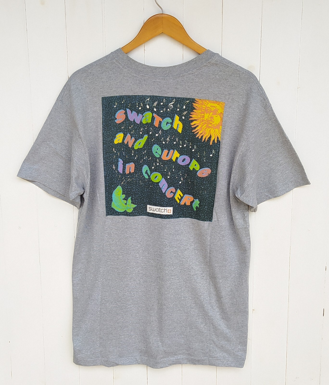 Vintage 90s Swatch Jean Michael Jarre Europe Tour T-Shirt Si