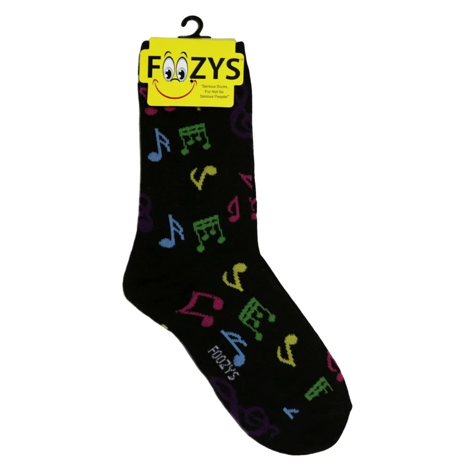 Music Piano Keys Notes Steinway Lesson Chords Songs Socks Foozys Women's 2 Pair - Image 2 of 3